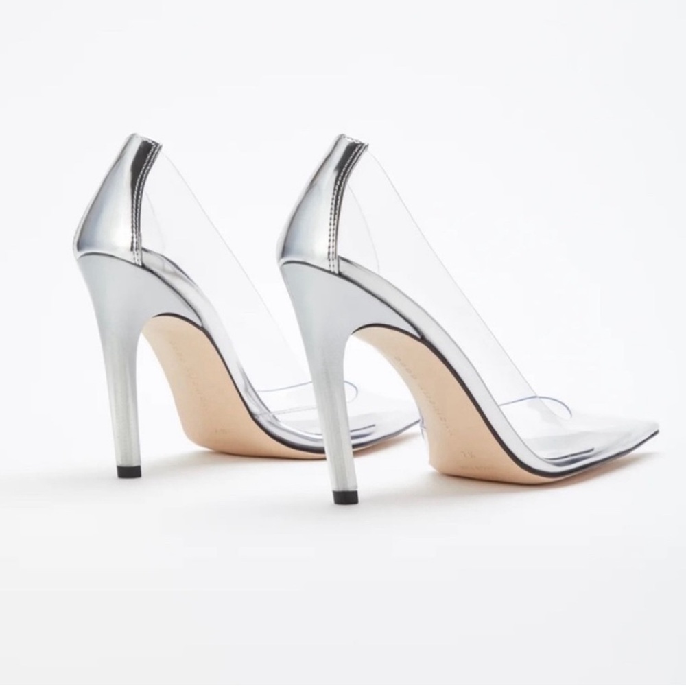 Good American Cinder-F*cking-Rella Glass Pump Shoes Size 9 NWT - Picture 7 of 14